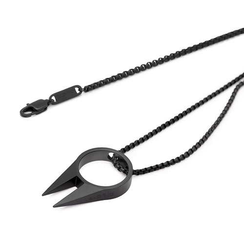 Men's Necklaces - The Kakute - Matte Black 55cm 65cm 75cm