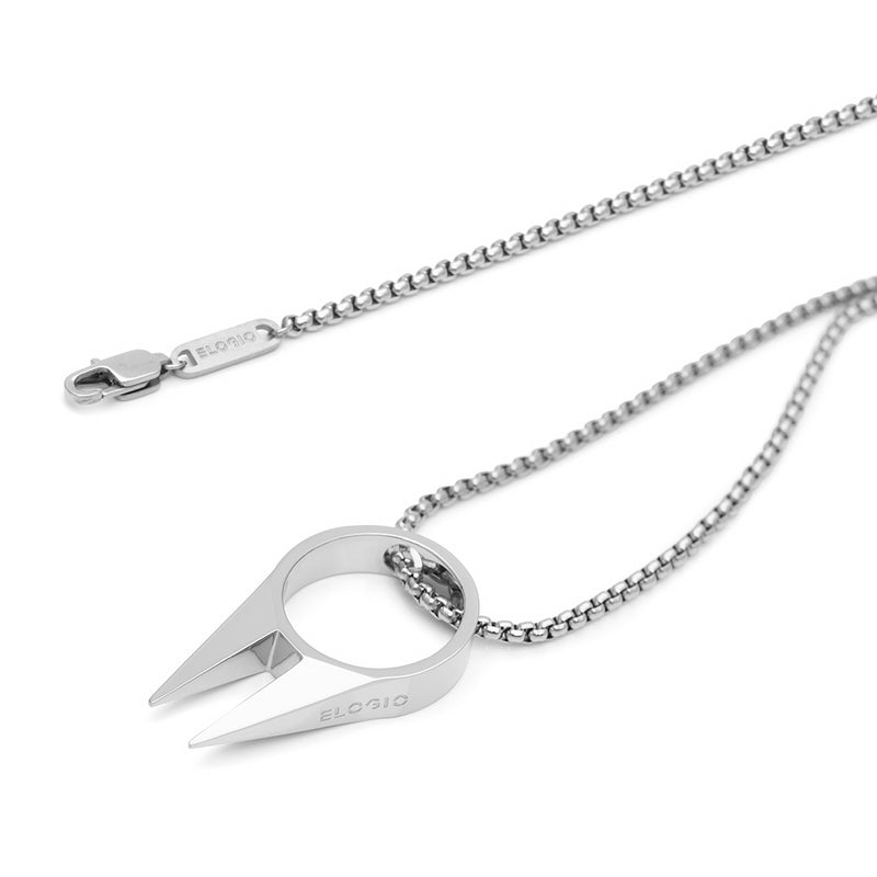 Men's Necklaces - The Kakute - Silver 55cm 65cm 75cm