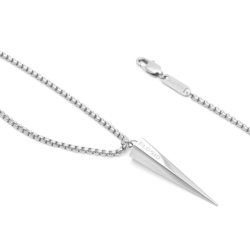 Men's Necklaces - The Polygon - Silver 55cm 65cm 75cm