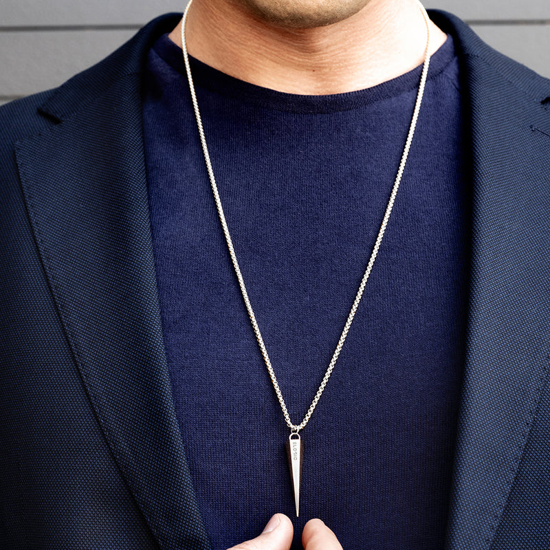 Men's Necklaces - The Polygon - Silver 55cm 65cm 75cm Preview