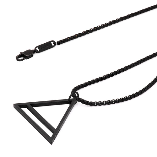 Men's Necklaces - The Terzetto - Matte Black 55cm 65cm 75cm