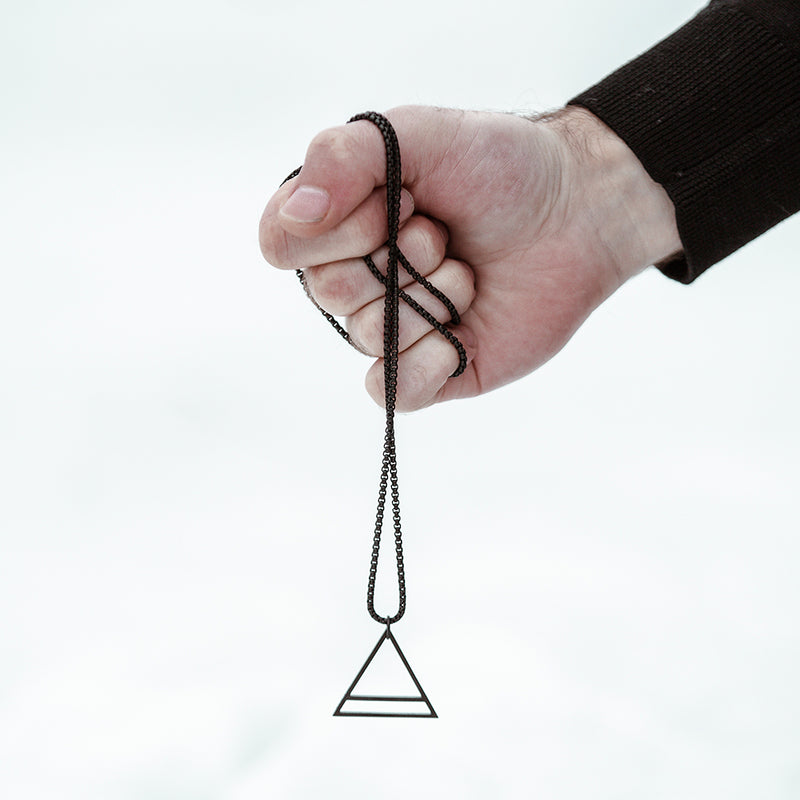 Men's Necklaces - The Terzetto - Matte Black 55cm 65cm 75cm